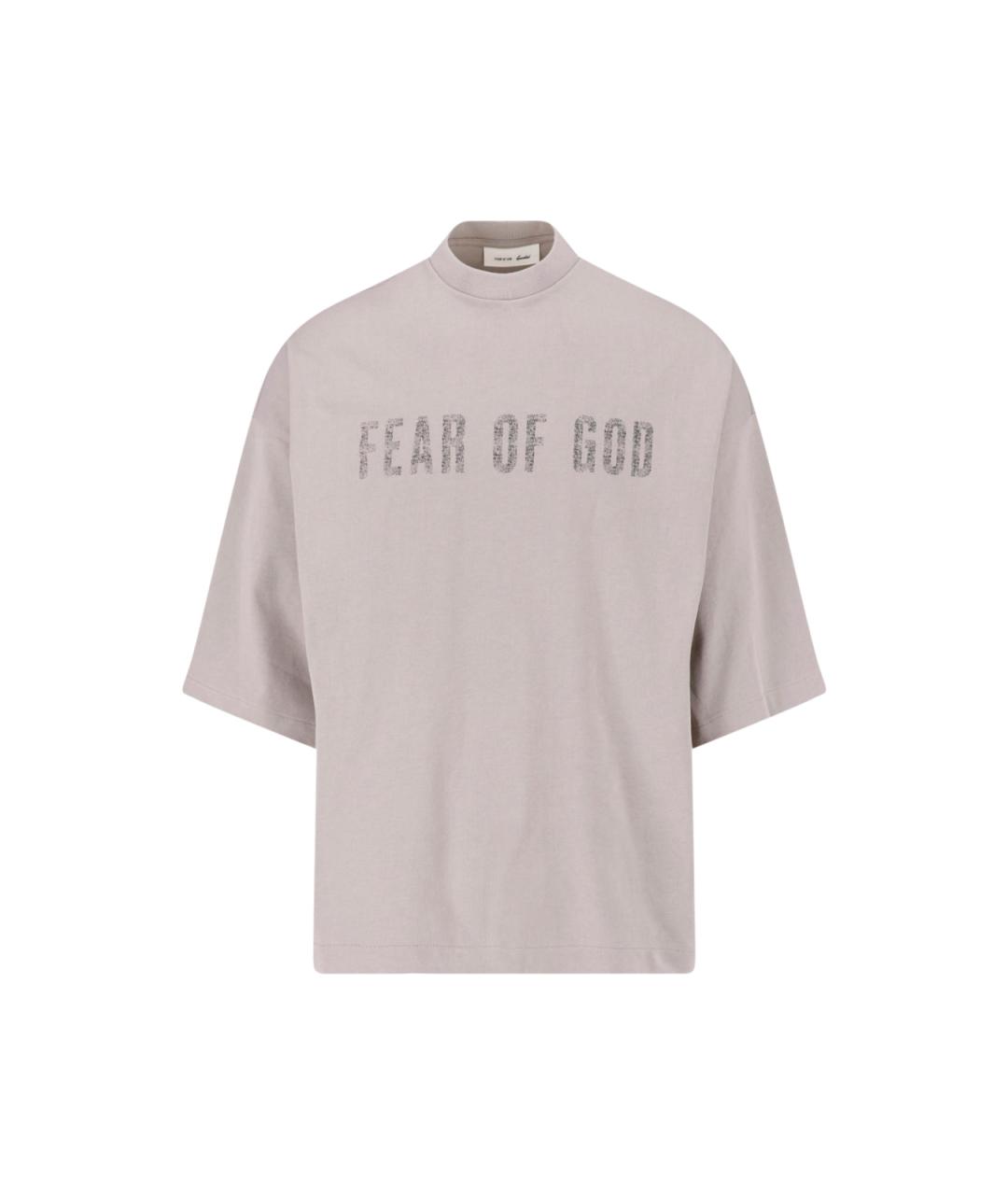 FEAR OF GOD ESSENTIALS Серая хлопковая футболка, фото 1