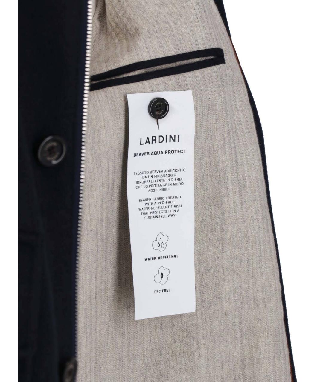 LARDINI Синяя шерстяная куртка, фото 4