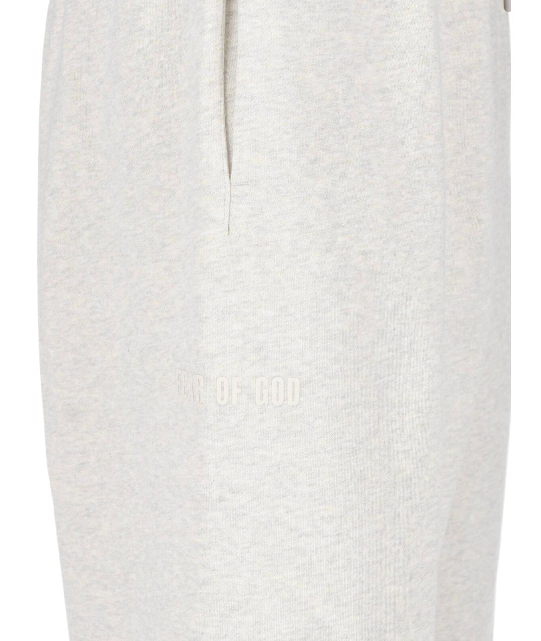 FEAR OF GOD ESSENTIALS Серые хлопковые повседневные брюки, фото 4