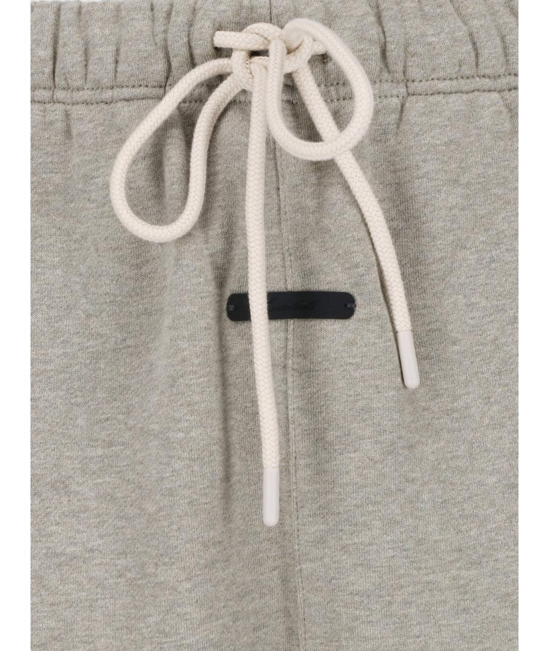 FEAR OF GOD ESSENTIALS Серые хлопковые повседневные брюки, фото 5