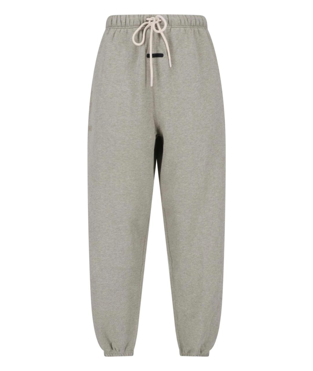 FEAR OF GOD ESSENTIALS Серые хлопковые повседневные брюки, фото 1