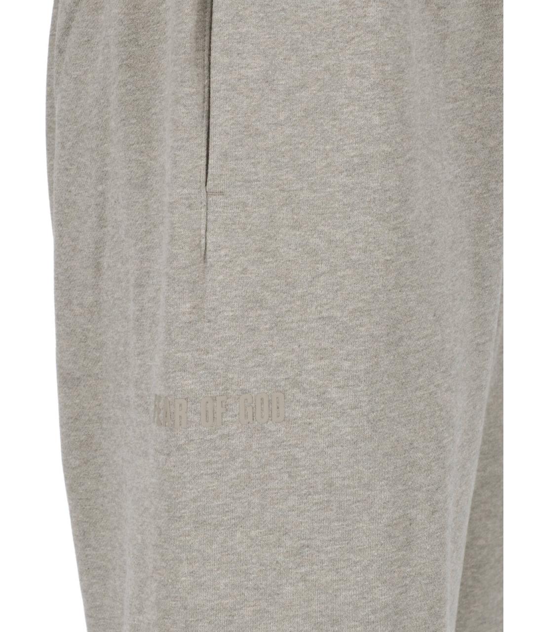FEAR OF GOD ESSENTIALS Серые хлопковые повседневные брюки, фото 4