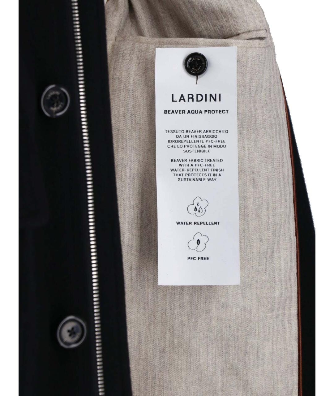 LARDINI Черная шерстяная куртка, фото 5