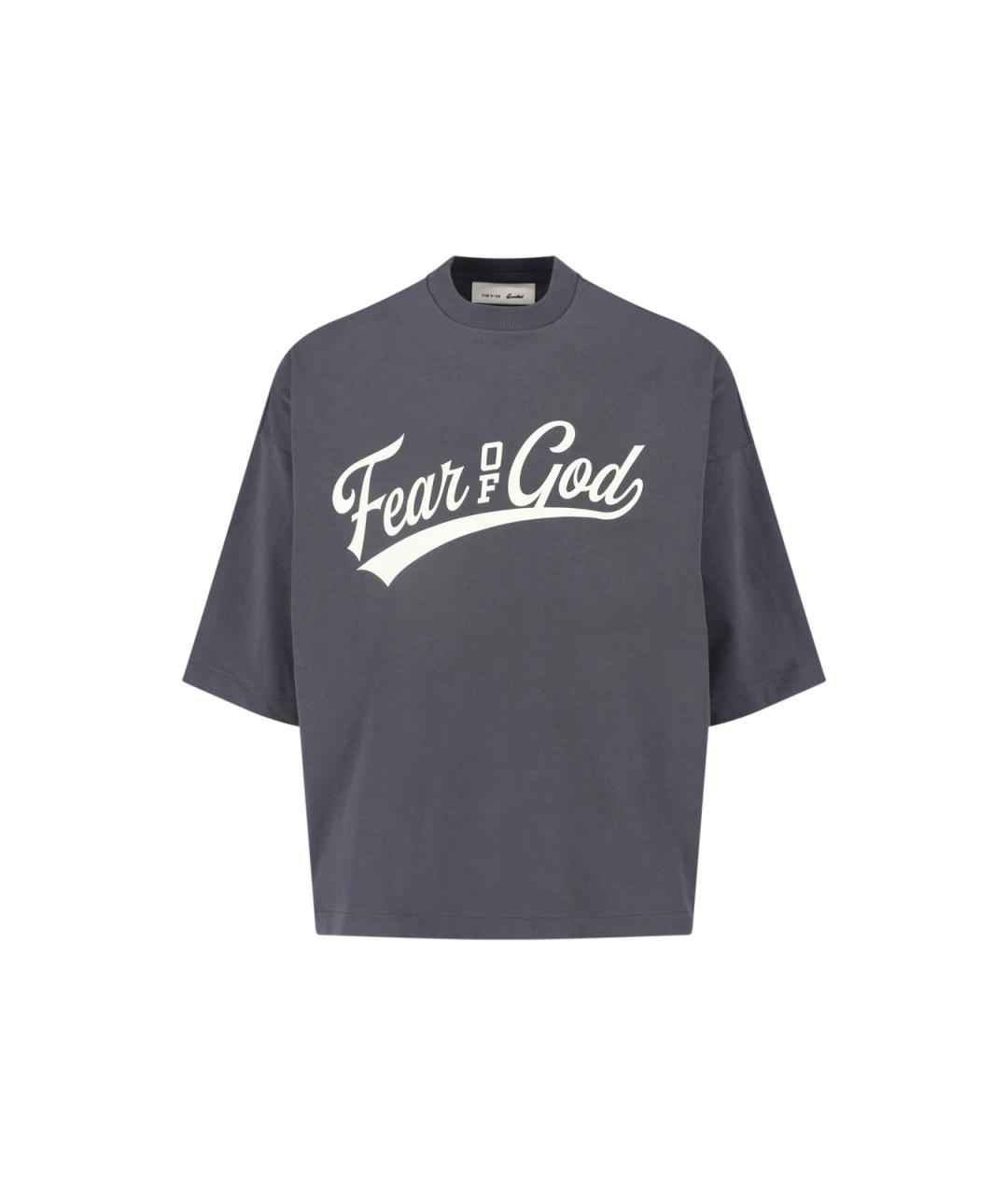 FEAR OF GOD ESSENTIALS Серая хлопковая футболка, фото 1