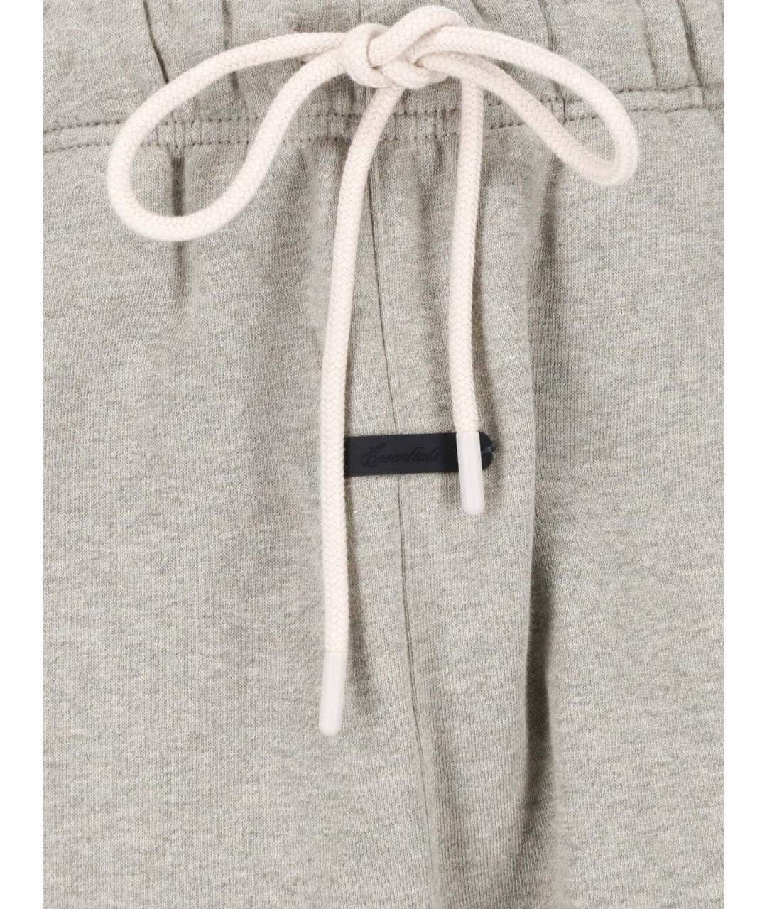 FEAR OF GOD ESSENTIALS Серые хлопковые повседневные брюки, фото 5