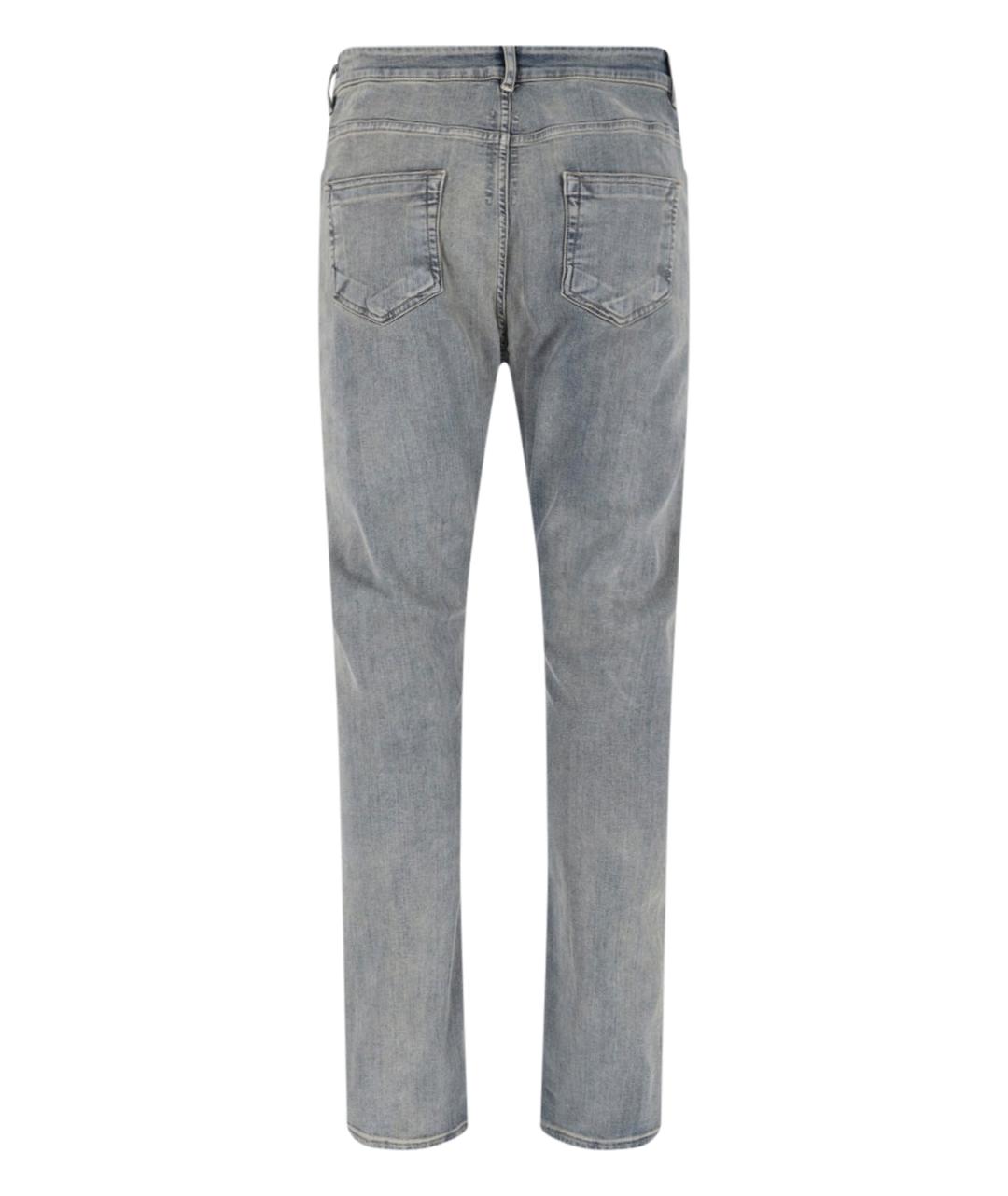 RICK OWENS DRKSHDW Голубые хлопковые джинсы скинни, фото 3