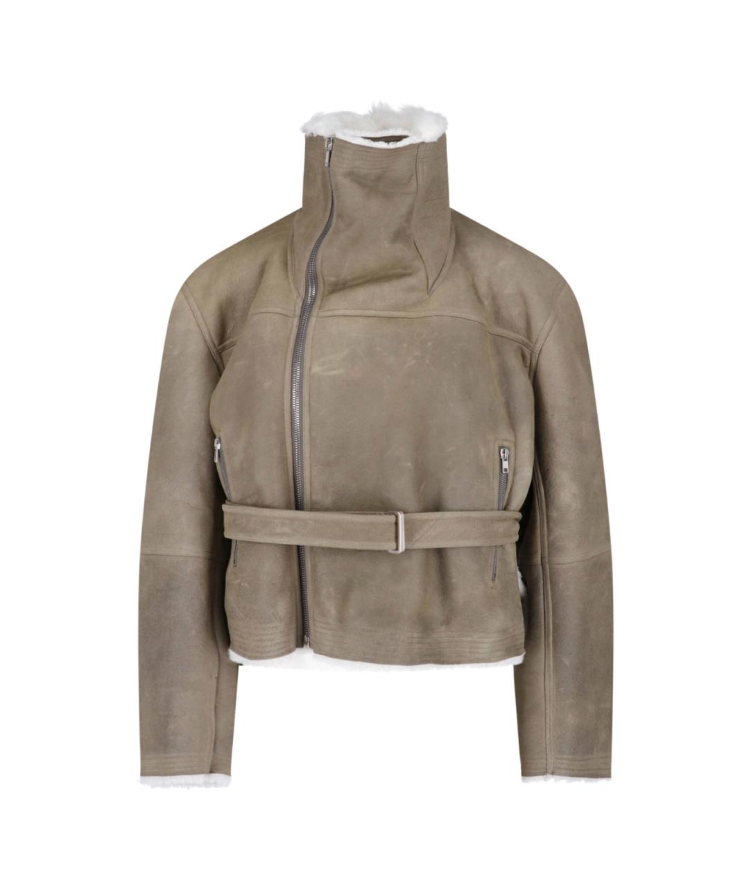 RICK OWENS Мульти кожаная куртка, фото 3