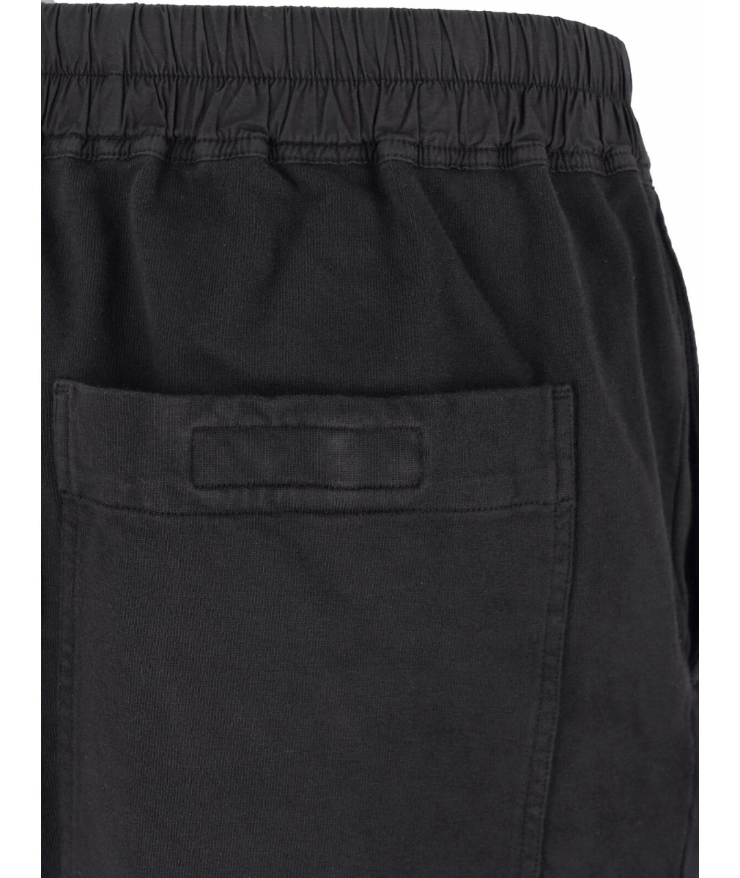 RICK OWENS DRKSHDW Черные хлопковые повседневные брюки, фото 4