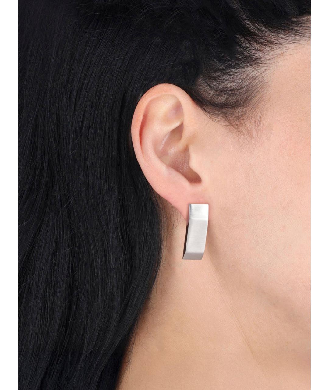RICK OWENS Серебряные металлические серьги, фото 2