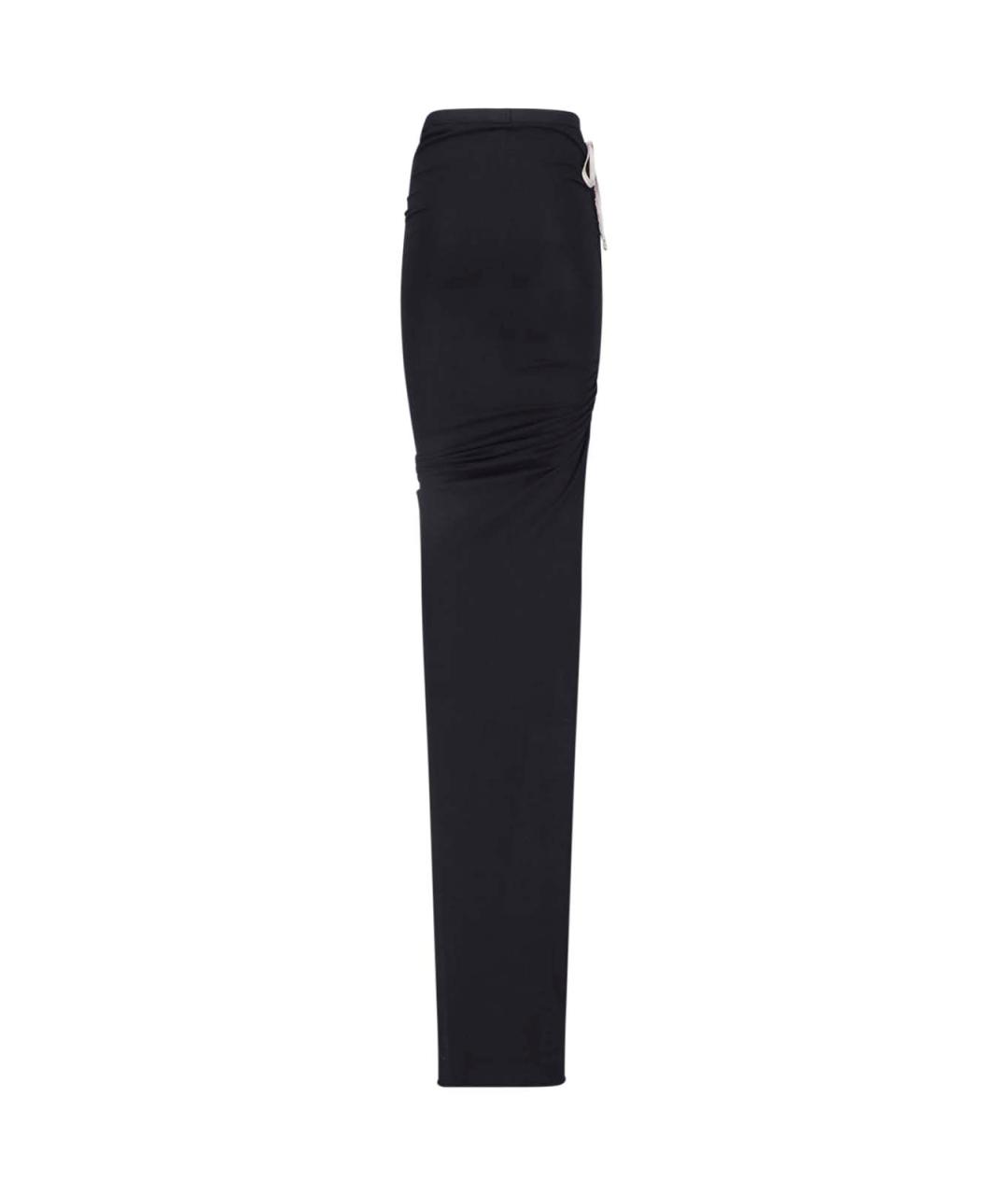 RICK OWENS DRKSHDW Черная хлопковая юбка макси, фото 2