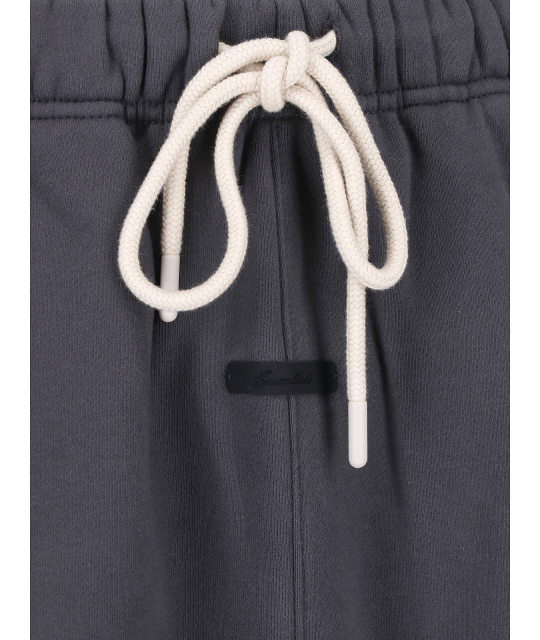 FEAR OF GOD ESSENTIALS Серые хлопковые повседневные брюки, фото 5