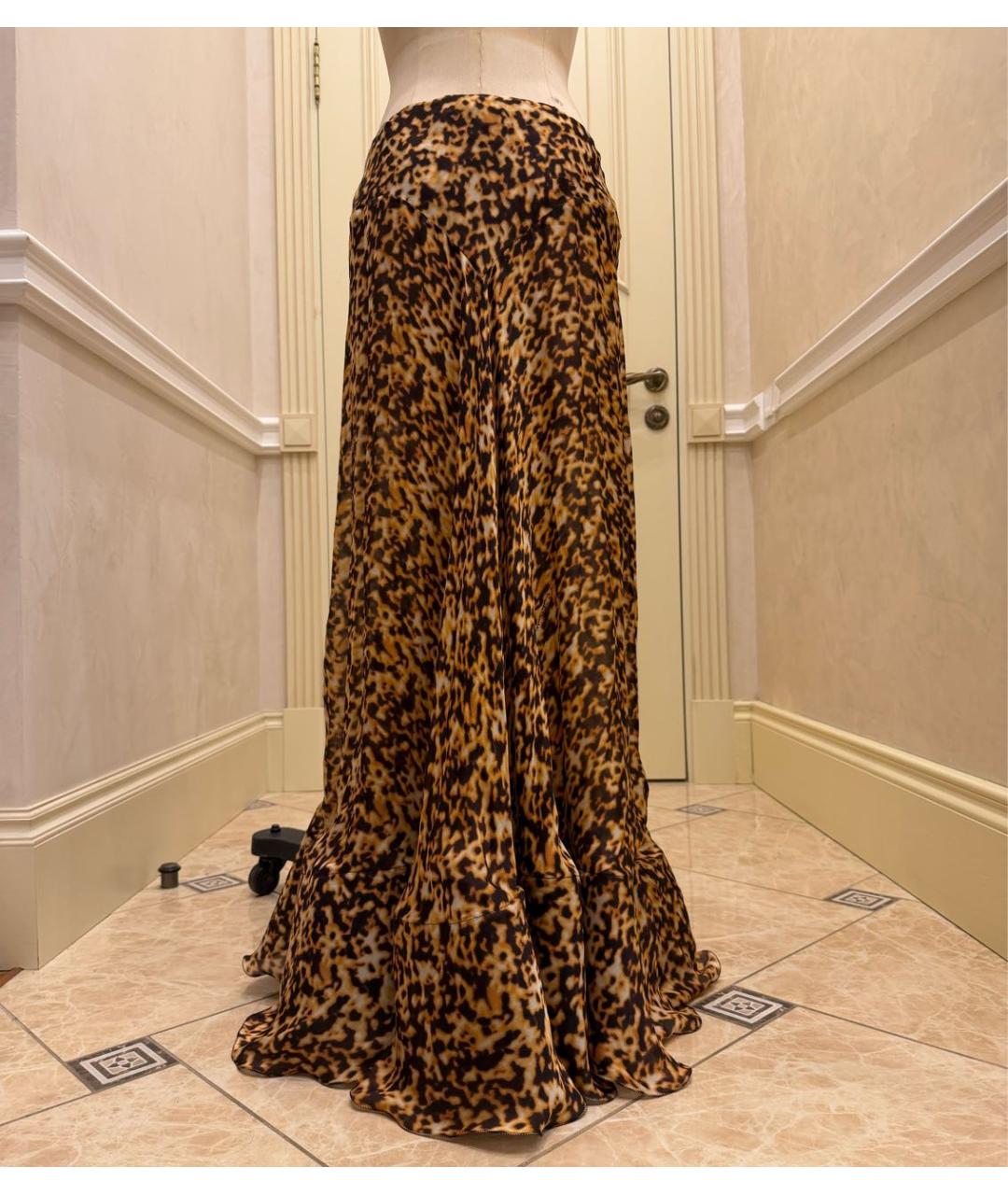 ROBERTO CAVALLI Шелковая юбка макси, фото 2