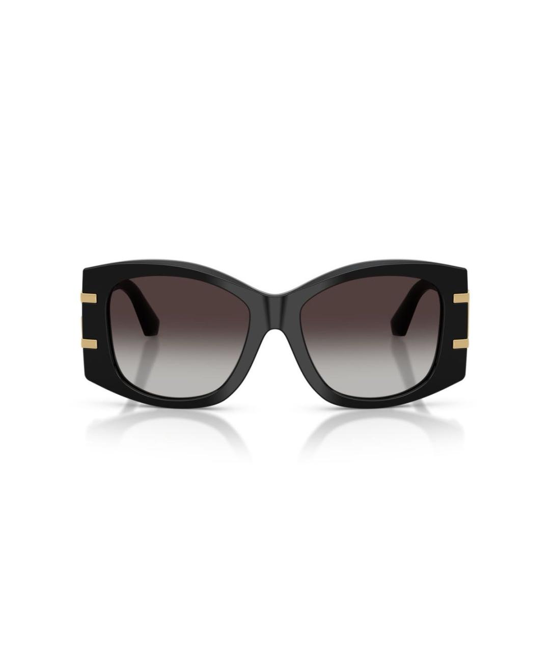 DOLCE&GABBANA Черные пластиковые солнцезащитные очки, фото 3