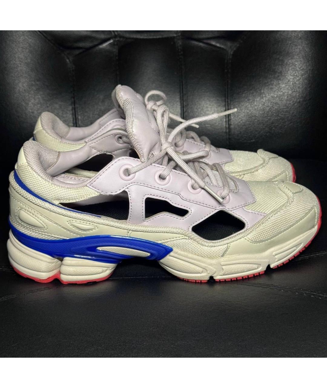 ADIDAS X RAF SIMONS Бежевые текстильные низкие кроссовки / кеды, фото 9