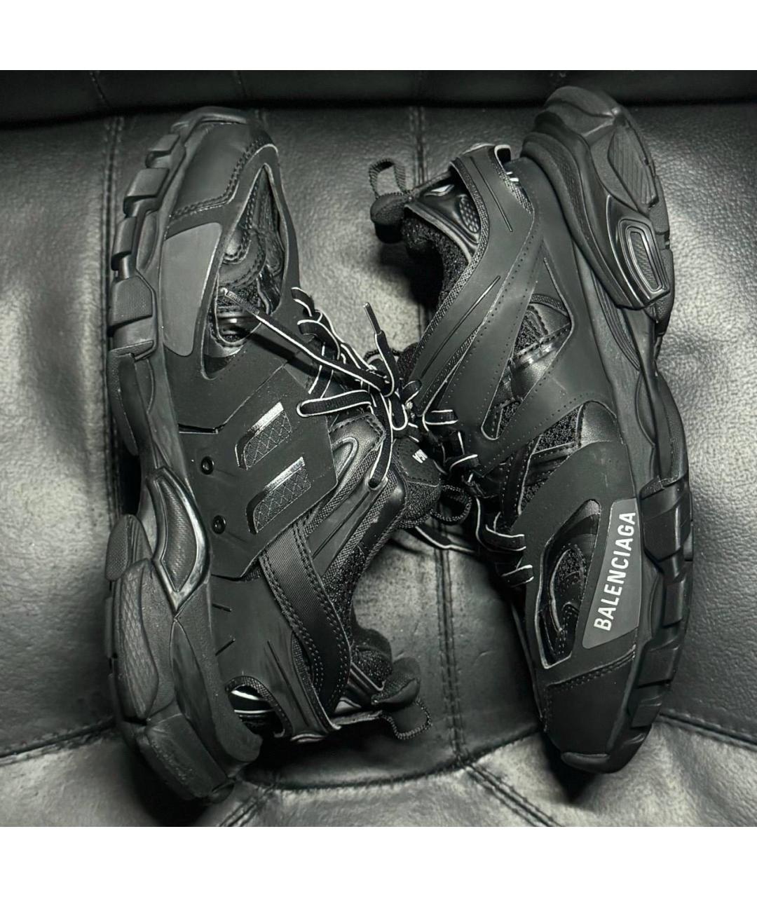 BALENCIAGA Черные текстильные кроссовки, фото 4