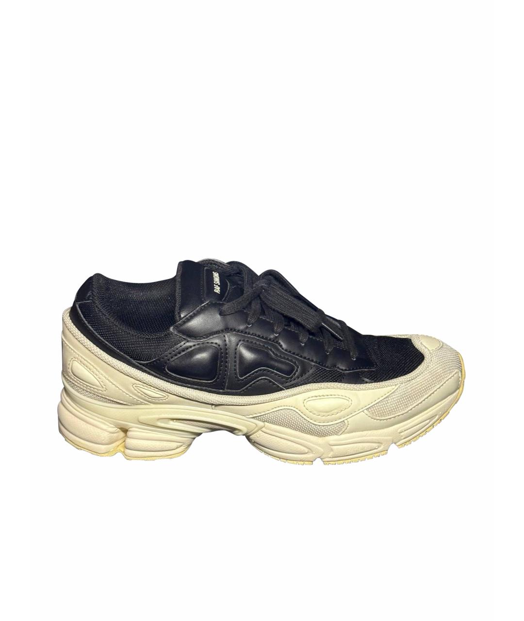 ADIDAS X RAF SIMONS Коралловые текстильные низкие кроссовки / кеды, фото 1