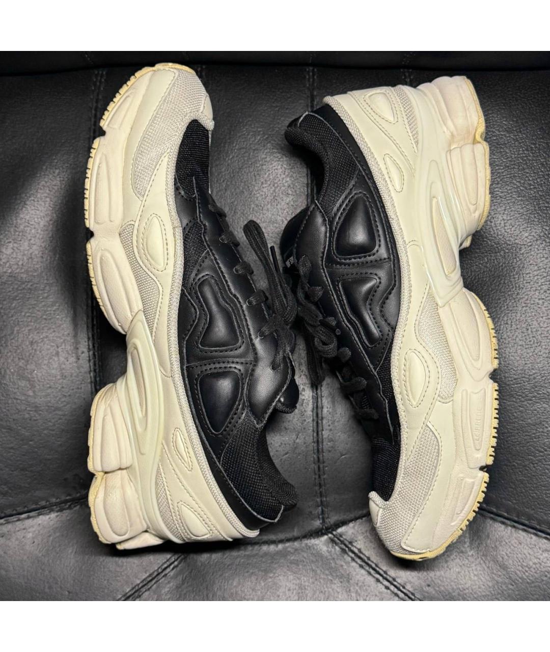 ADIDAS X RAF SIMONS Коралловые текстильные низкие кроссовки / кеды, фото 4