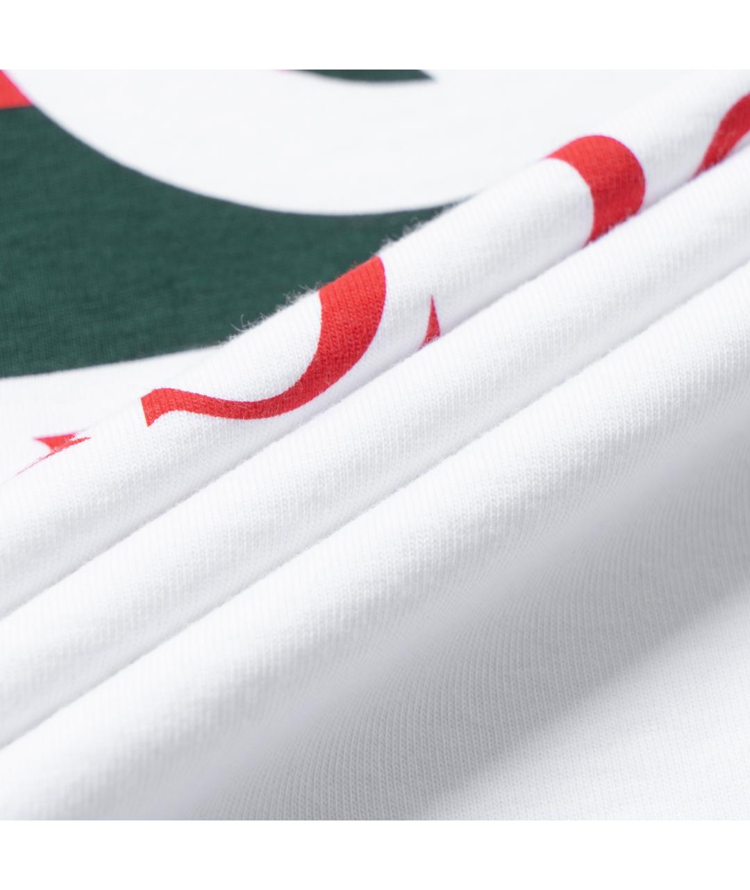 GUCCI Белая хлопковая футболка, фото 4