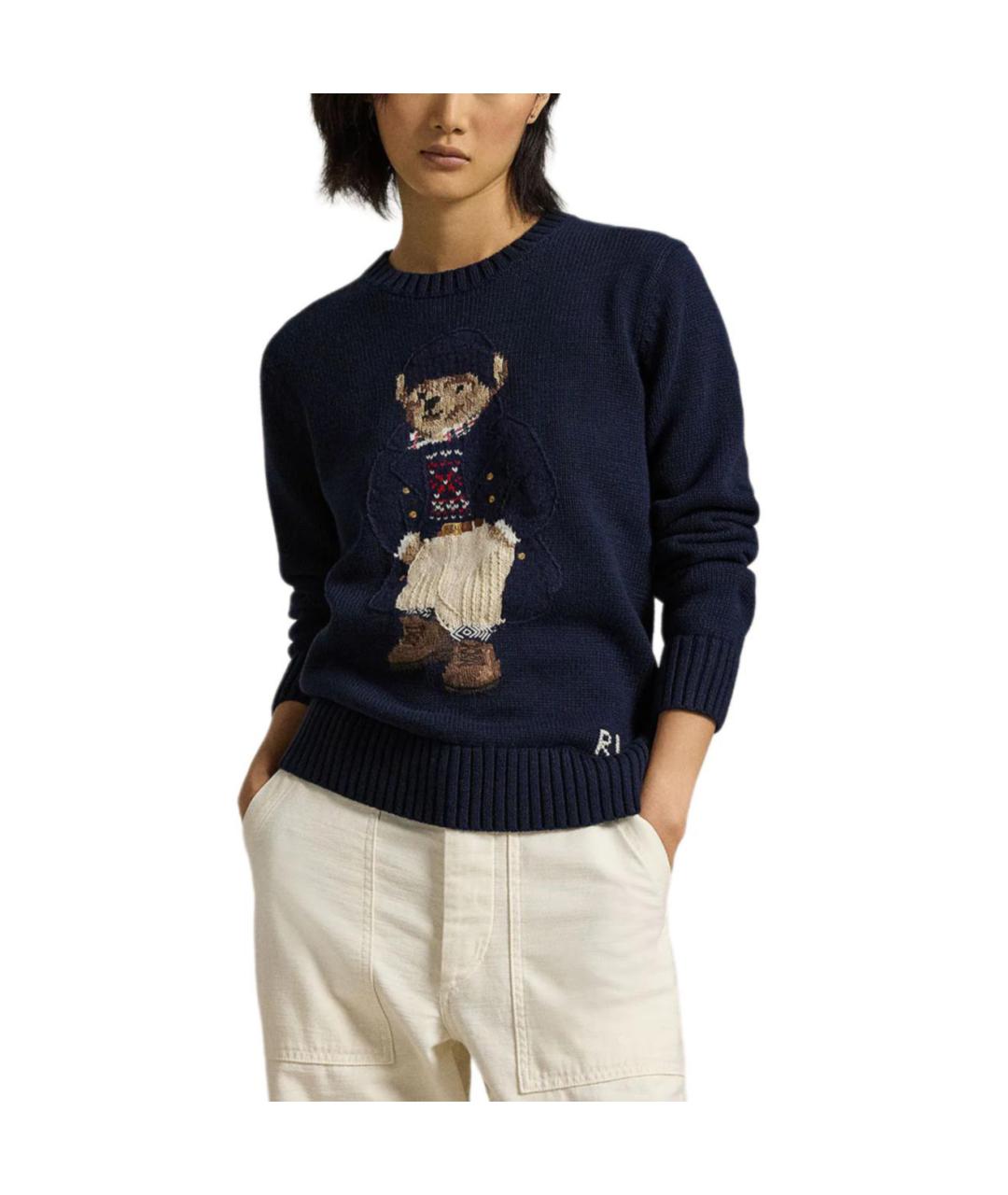 POLO RALPH LAUREN Темно-синий джемпер / свитер, фото 4