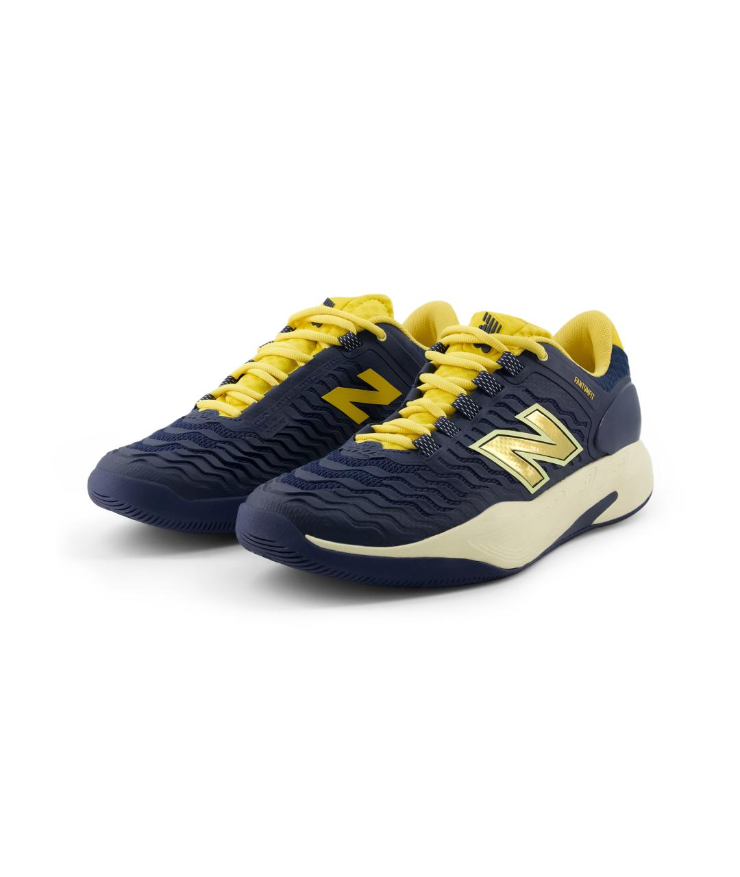 NEW BALANCE Темно-синие текстильные низкие кроссовки / кеды, фото 3