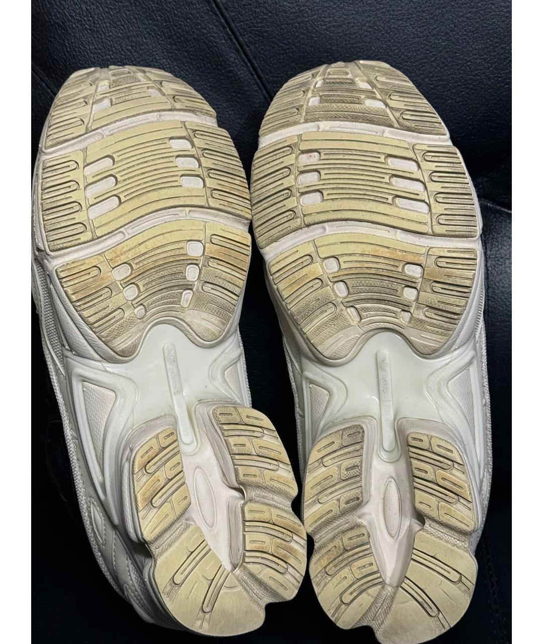 ADIDAS X RAF SIMONS Белые текстильные низкие кроссовки / кеды, фото 8
