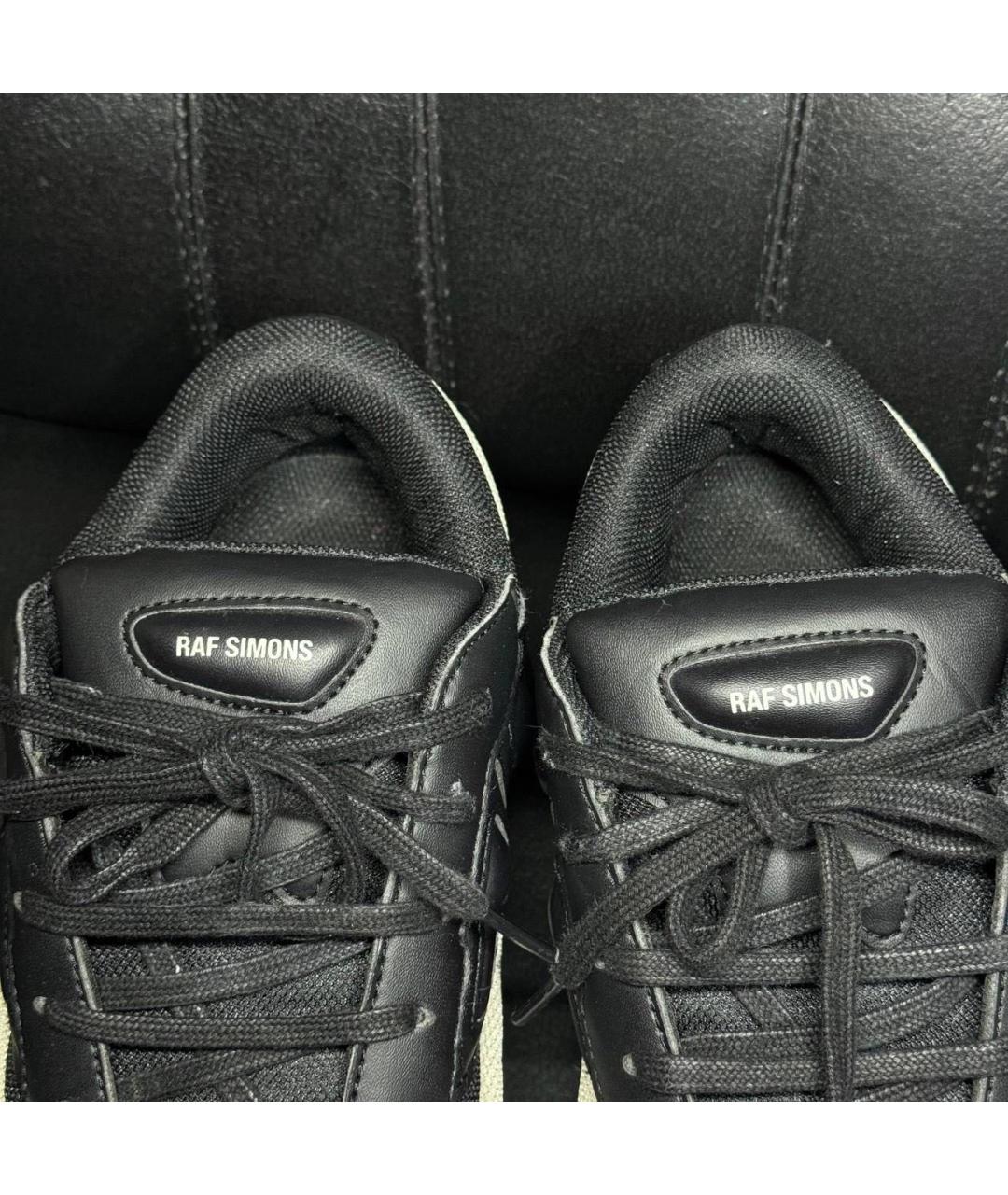 ADIDAS X RAF SIMONS Белые текстильные низкие кроссовки / кеды, фото 7