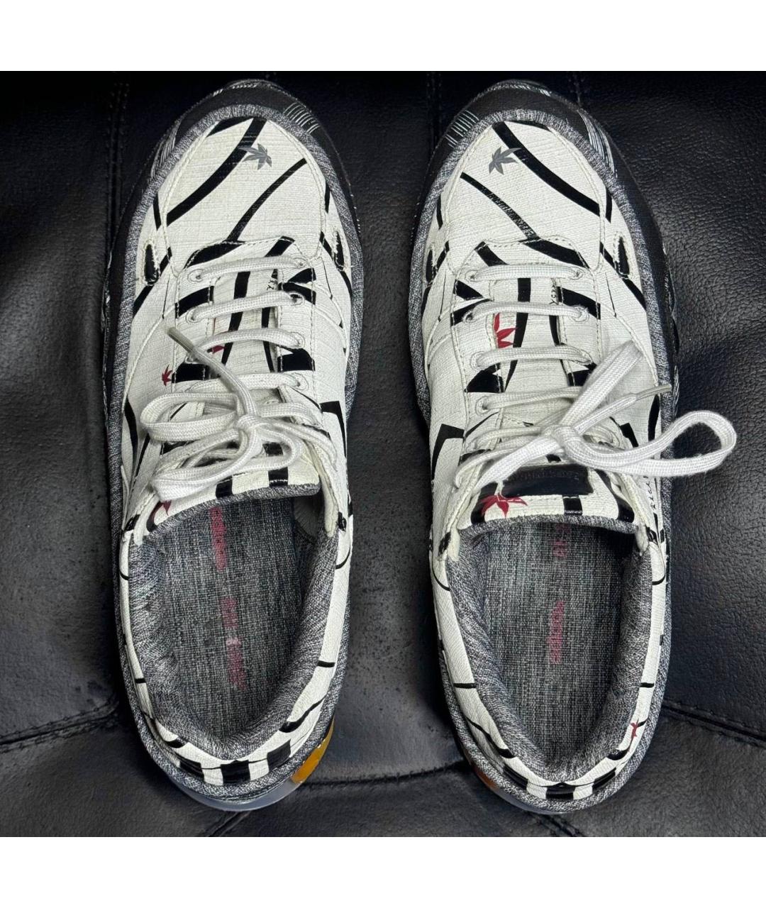 ADIDAS X RAF SIMONS Белые текстильные низкие кроссовки / кеды, фото 6