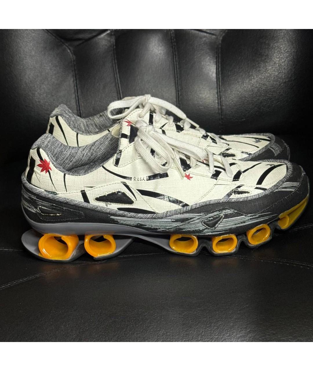 ADIDAS X RAF SIMONS Белые текстильные низкие кроссовки / кеды, фото 9