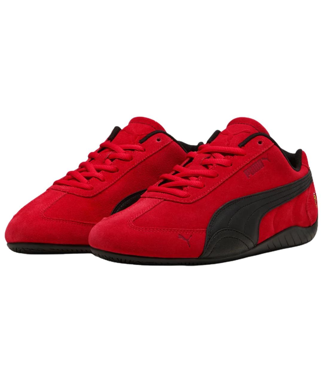 PUMA Красные кожаные кроссовки, фото 3
