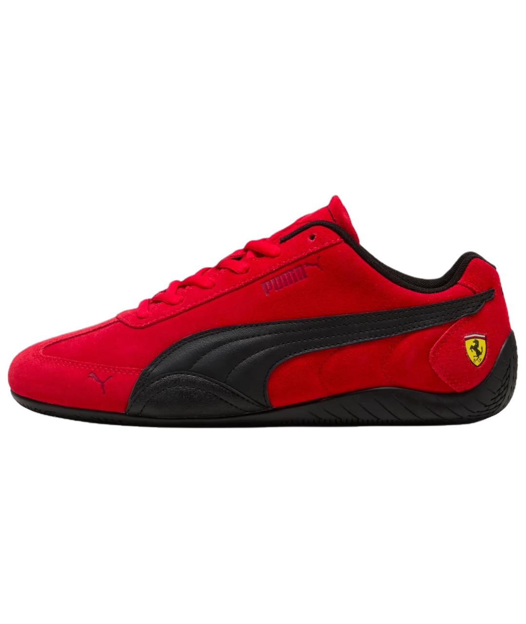 PUMA Красные кожаные кроссовки, фото 4