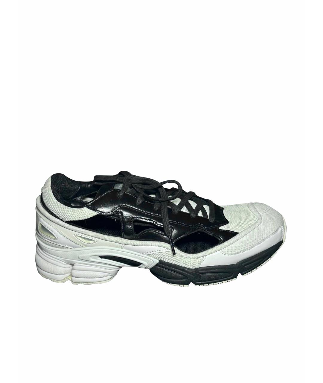 ADIDAS X RAF SIMONS Белые текстильные низкие кроссовки / кеды, фото 1