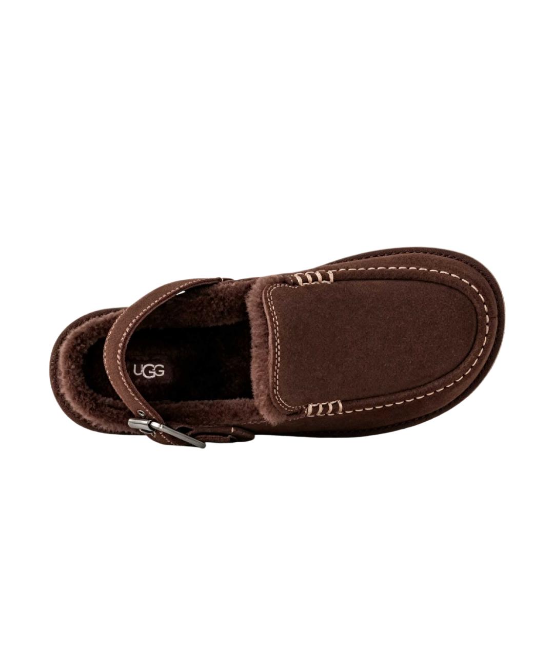 UGG Коричневые замшевые сабо, фото 2