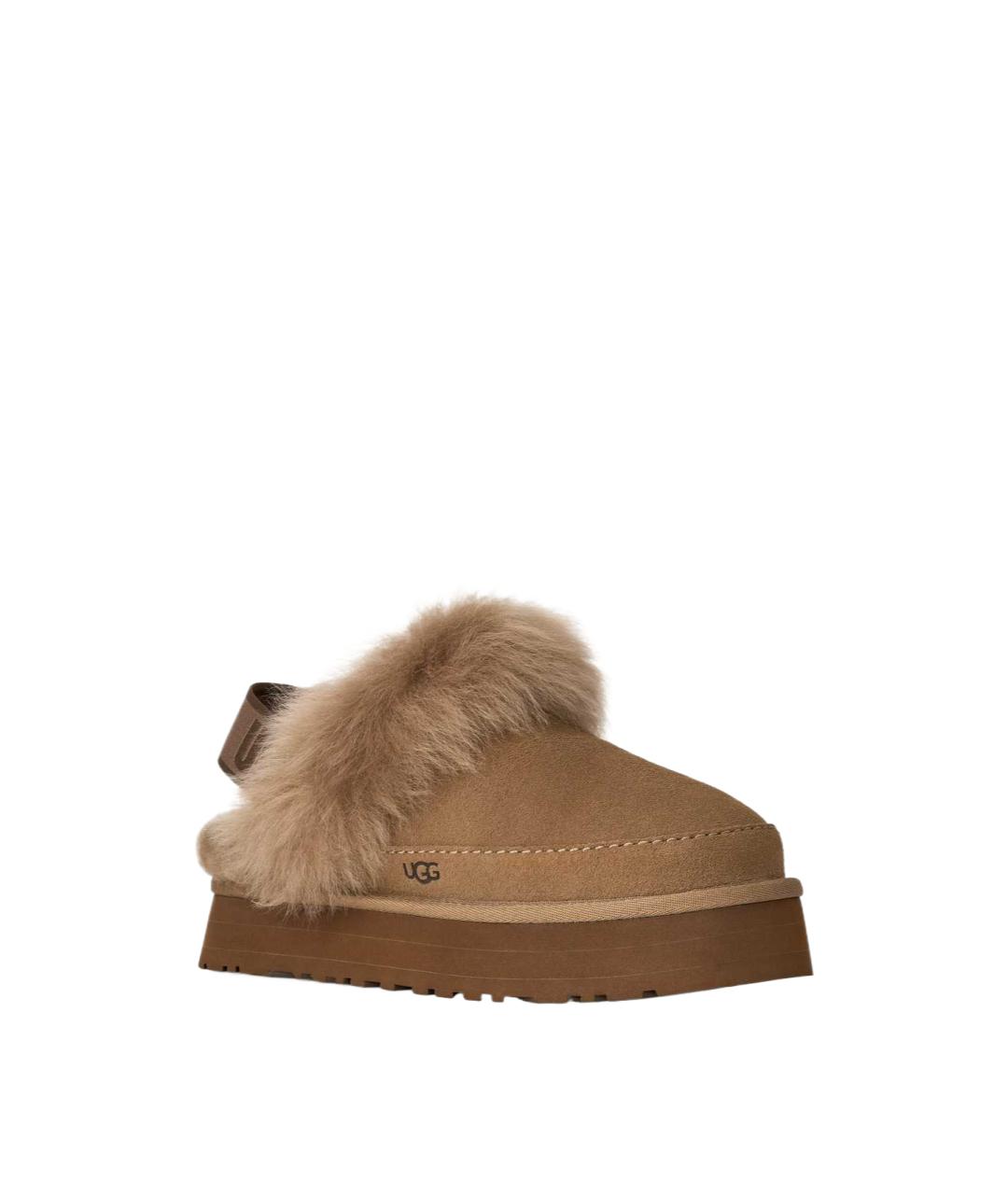 UGG Коричневые замшевые сабо, фото 3