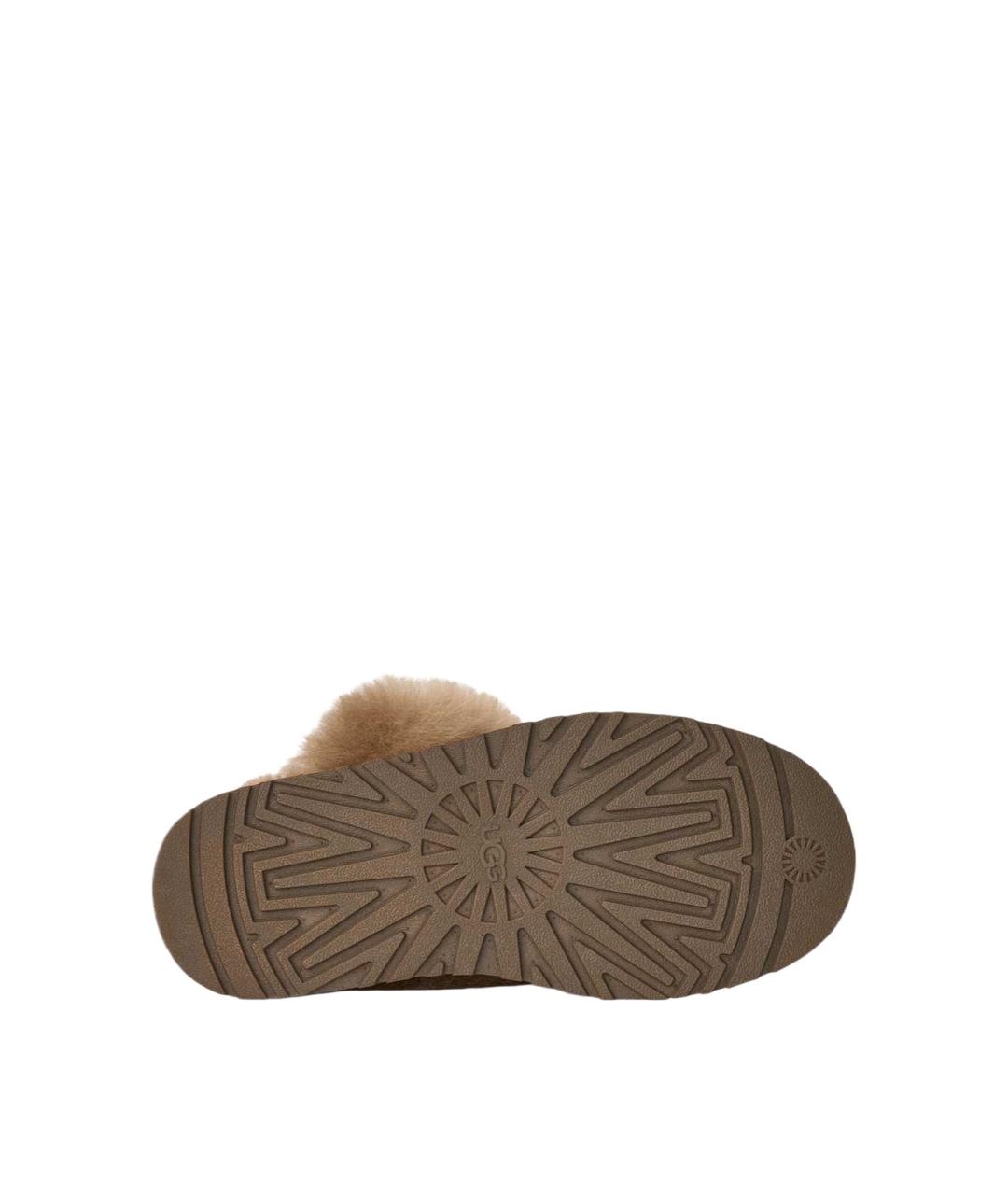 UGG Коричневые замшевые сабо, фото 5