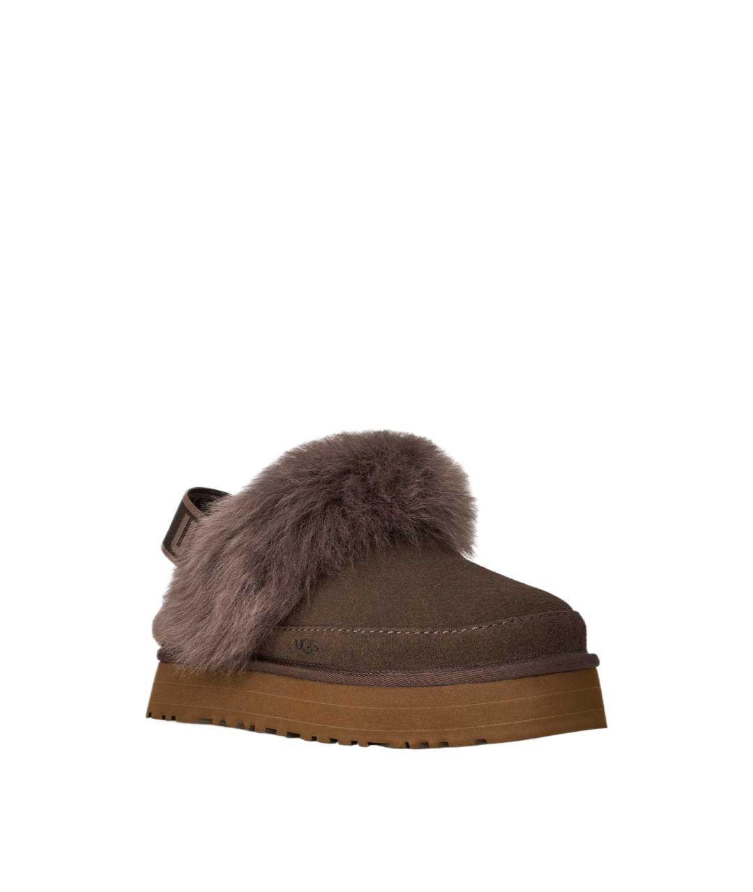 UGG Коричневые замшевые сабо, фото 3