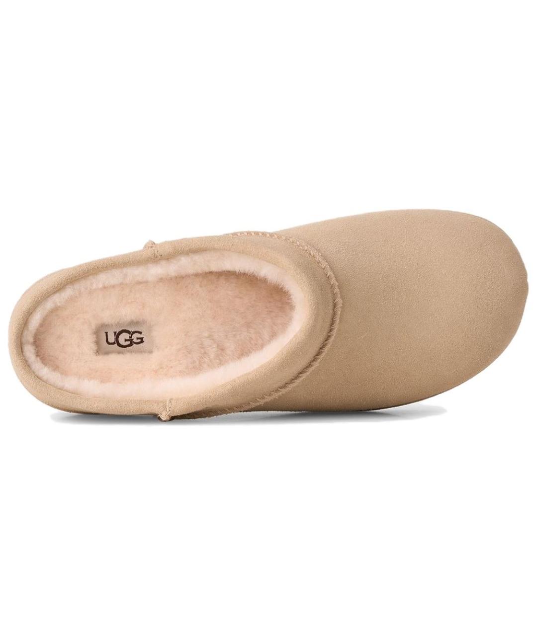 UGG Бежевые замшевые полусапоги, фото 2