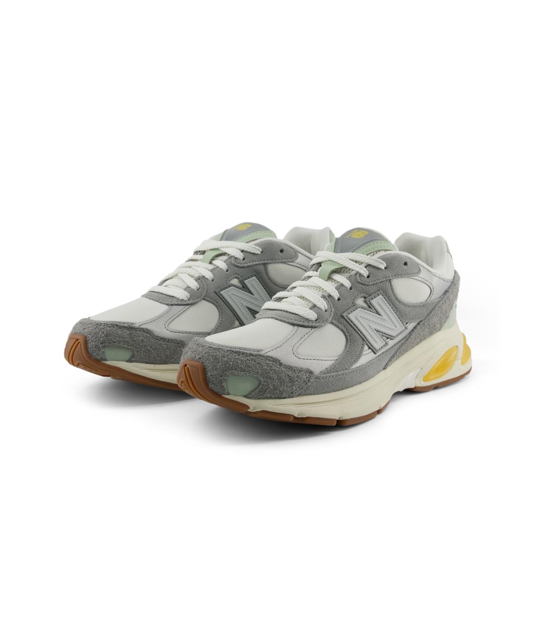 NEW BALANCE Серые замшевые кроссовки, фото 3