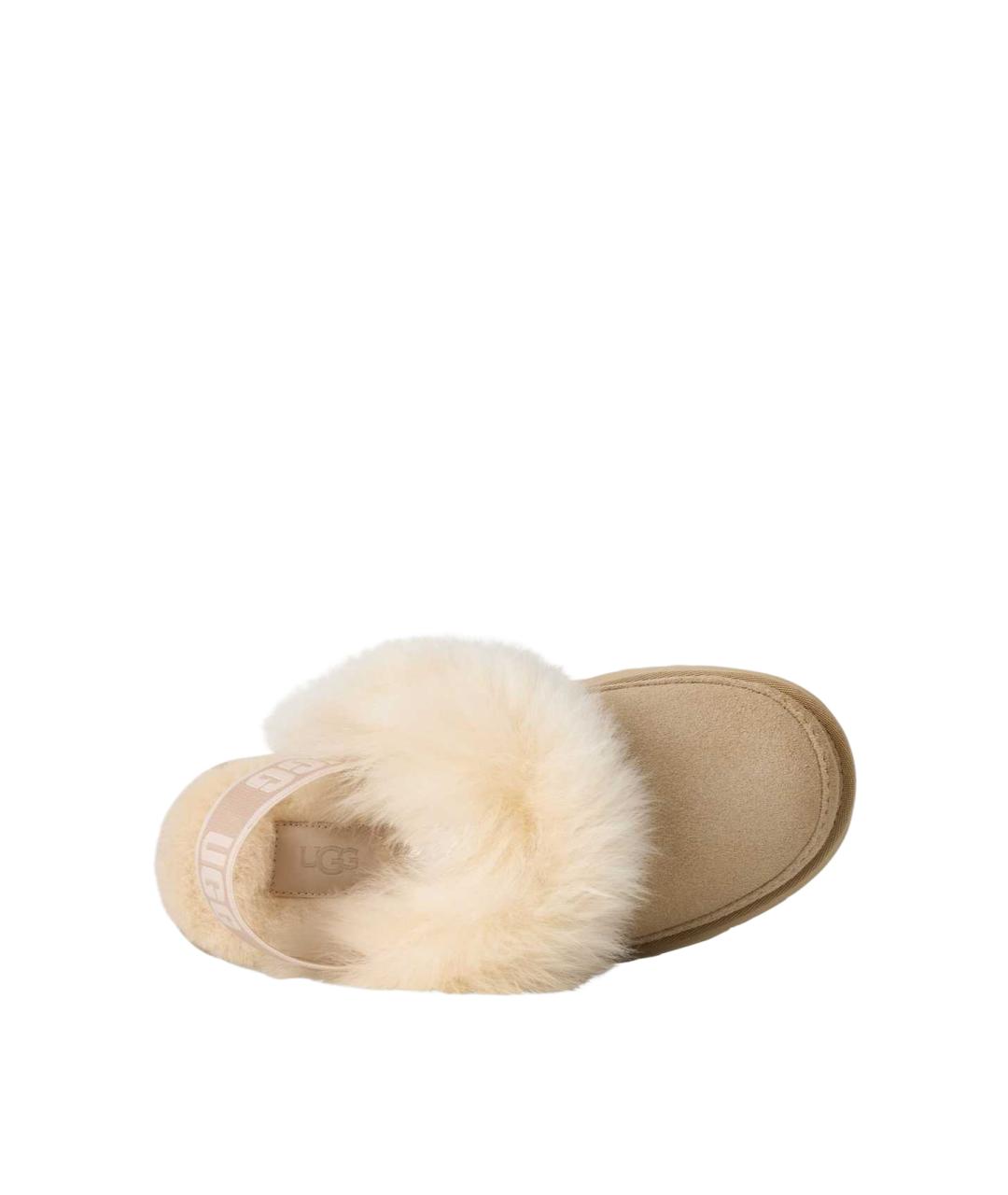 UGG Бежевые замшевые сабо, фото 4