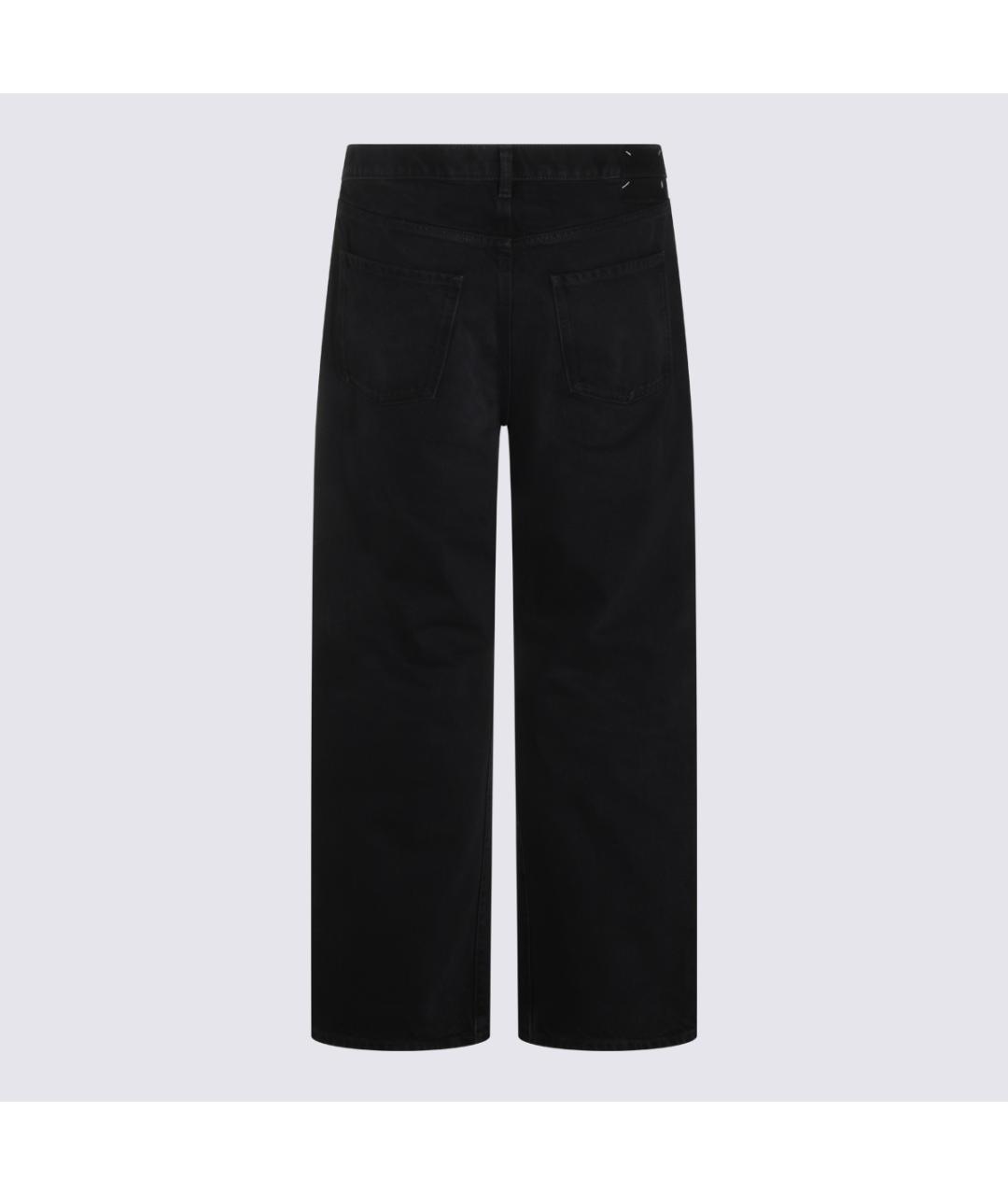 MAISON MARGIELA Антрацитовые хлопковые прямые джинсы, фото 4
