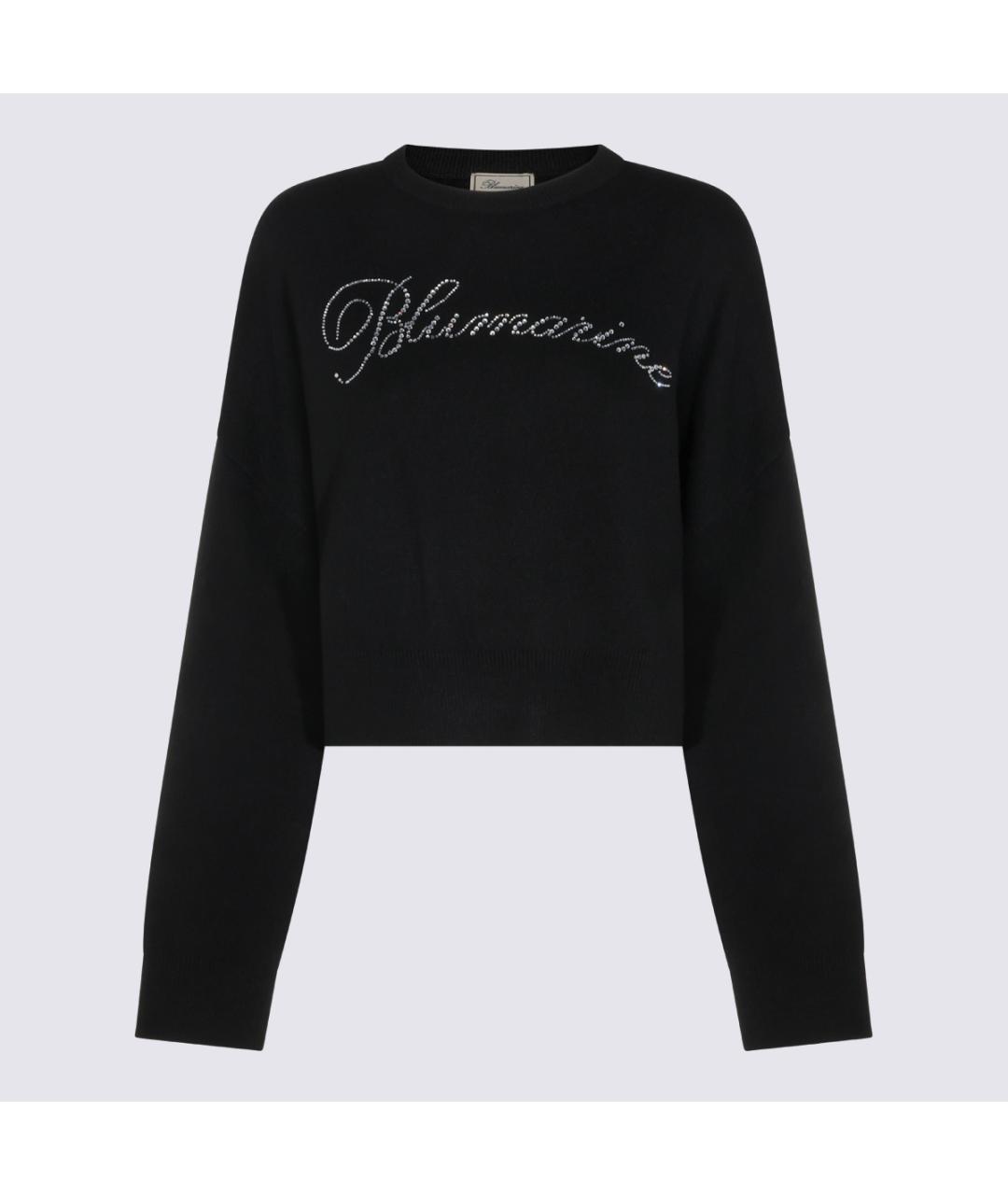 BLUMARINE Черный шерстяной джемпер / свитер, фото 2