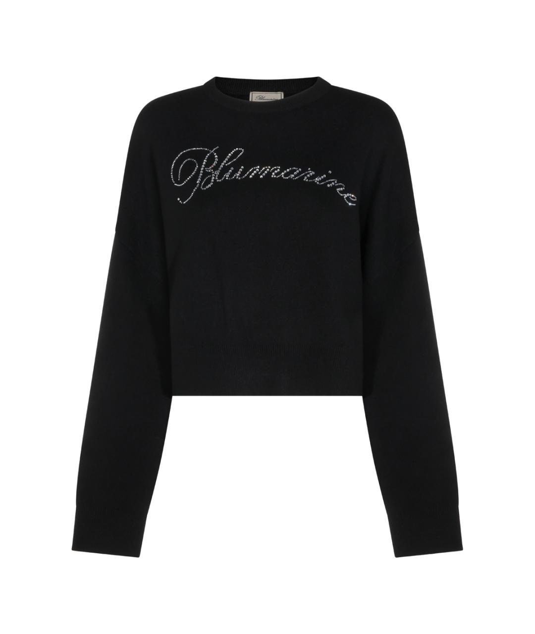 BLUMARINE Черный шерстяной джемпер / свитер, фото 1