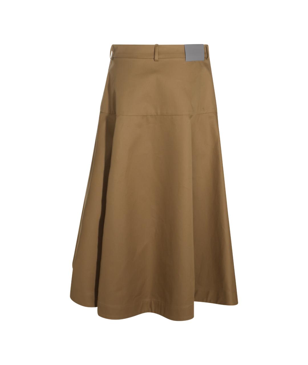 BALENCIAGA Бежевая хлопковая юбка макси, фото 2