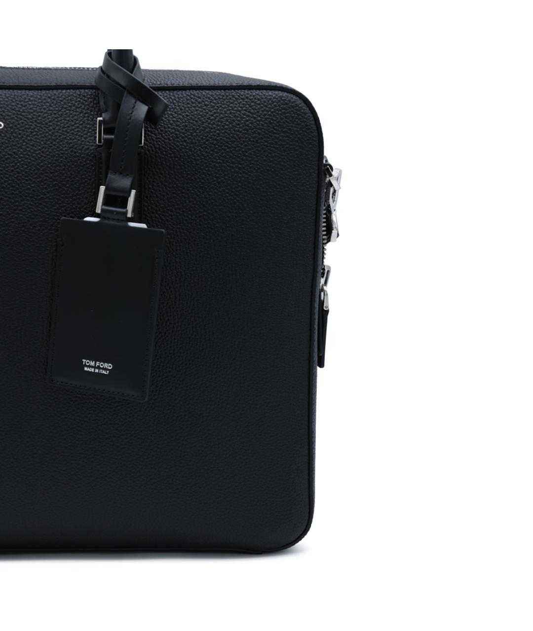 TOM FORD Черный кожаный портфель, фото 8