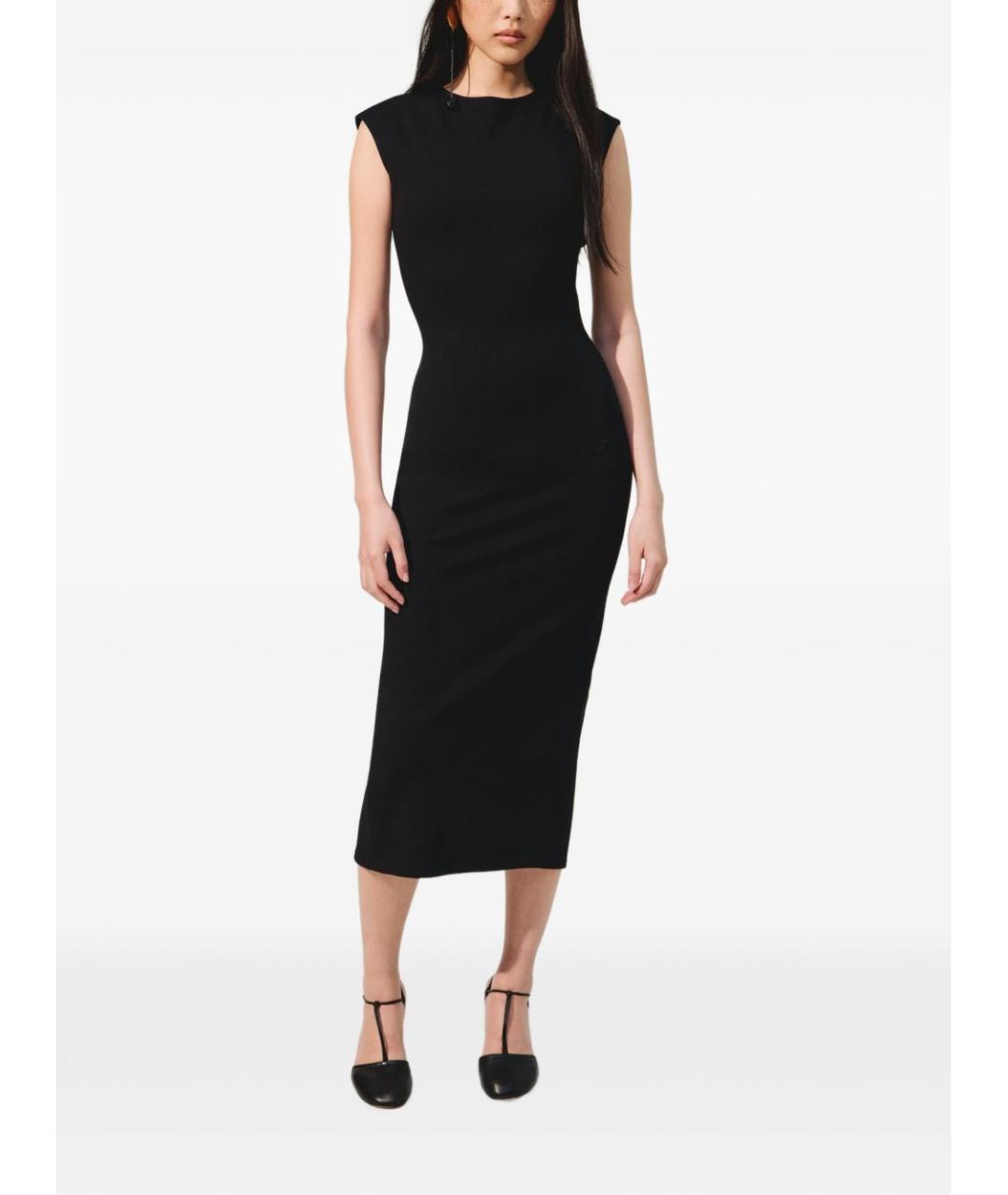 JACQUEMUS Черное вискозное повседневное платье, фото 4