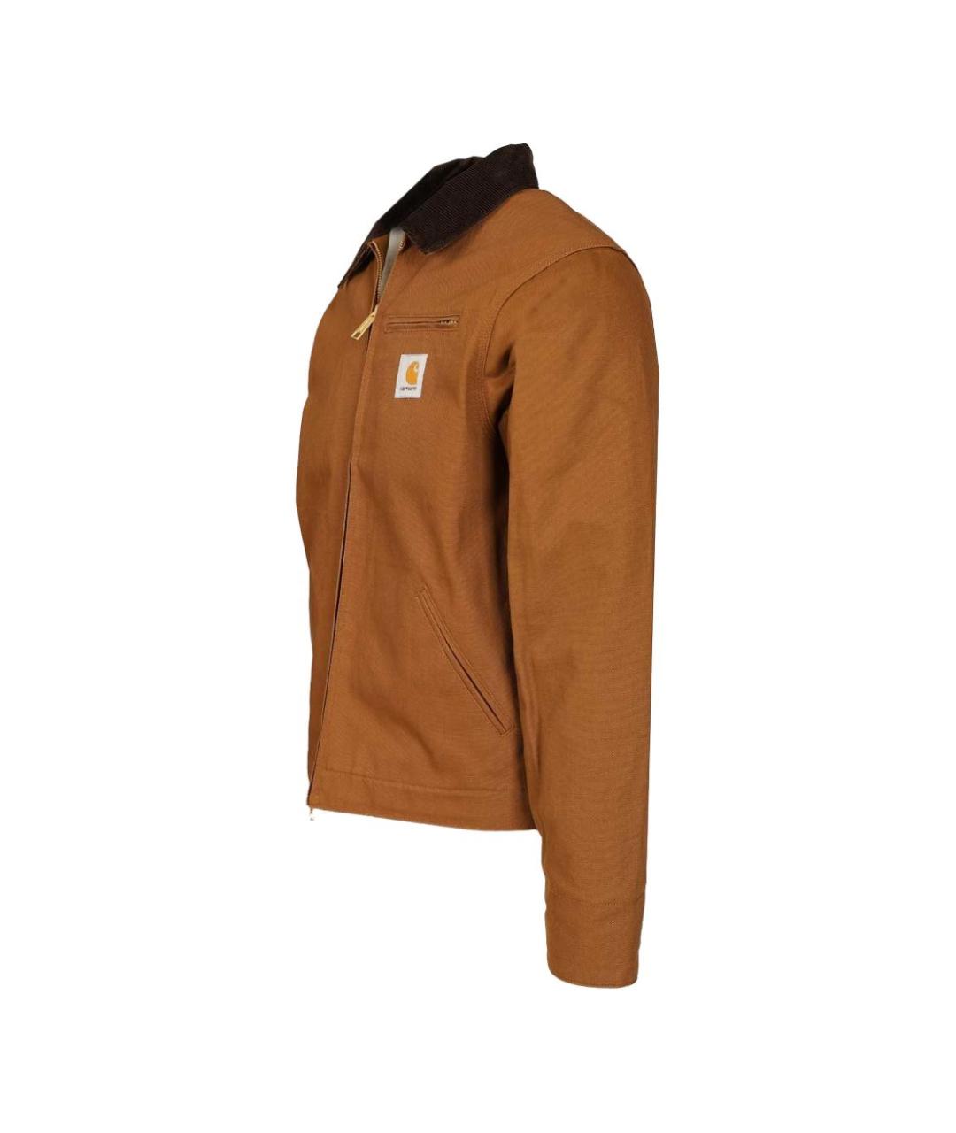 CARHARTT WIP Коричневая хлопковая куртка, фото 2