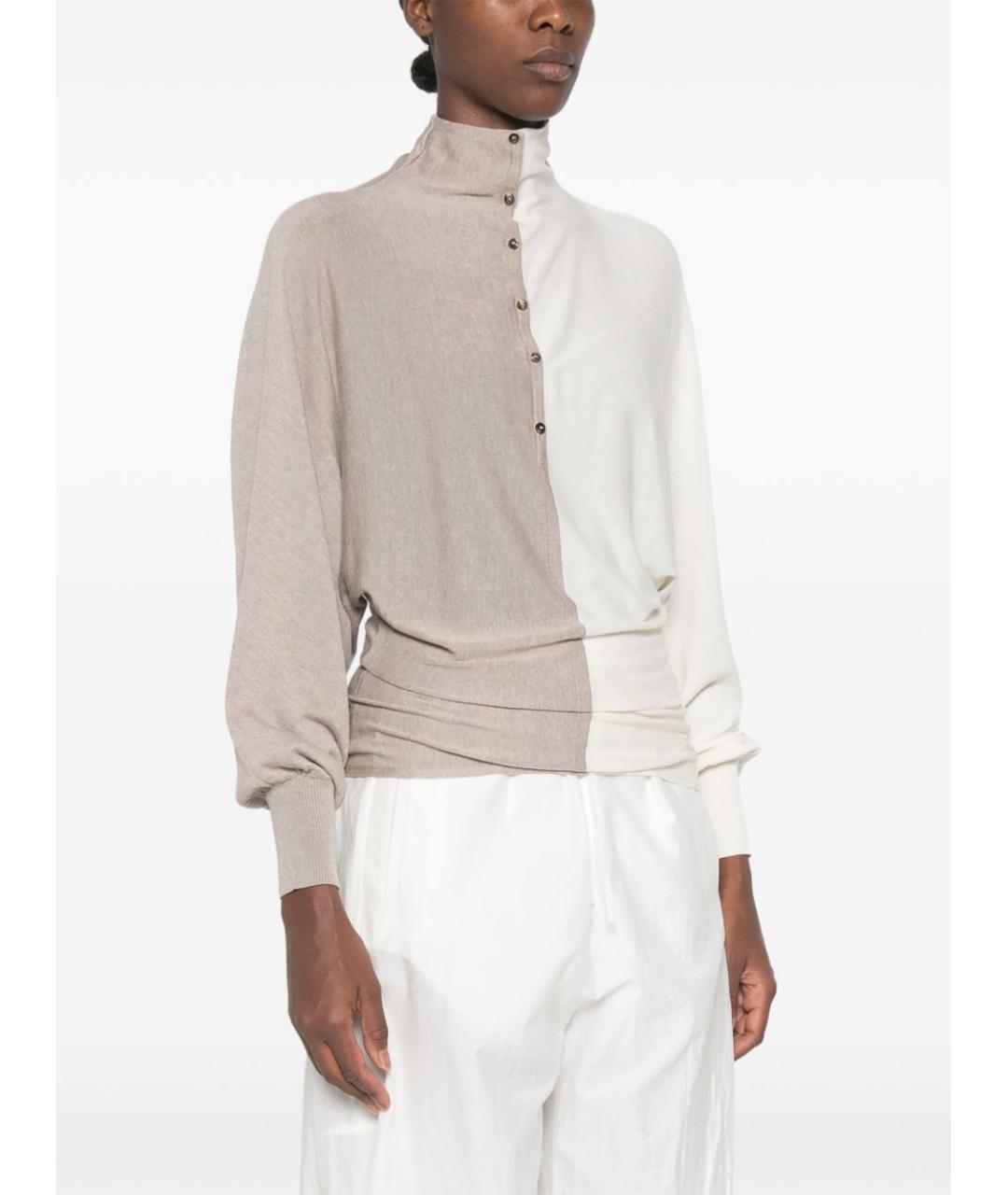 JACQUEMUS Бежевый джемпер / свитер, фото 4