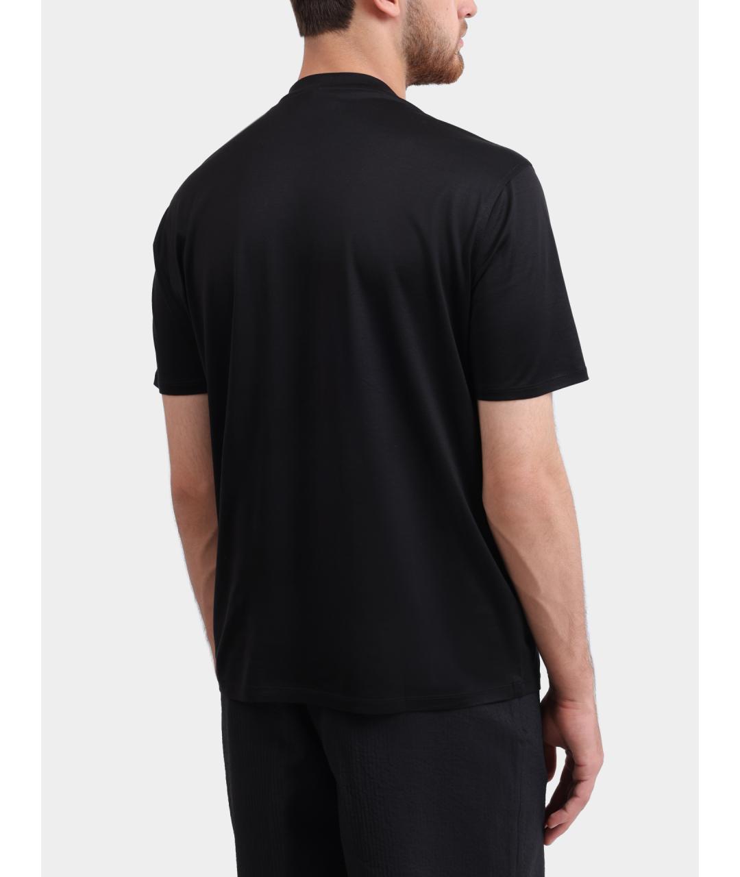 EMPORIO ARMANI Черная футболка, фото 5