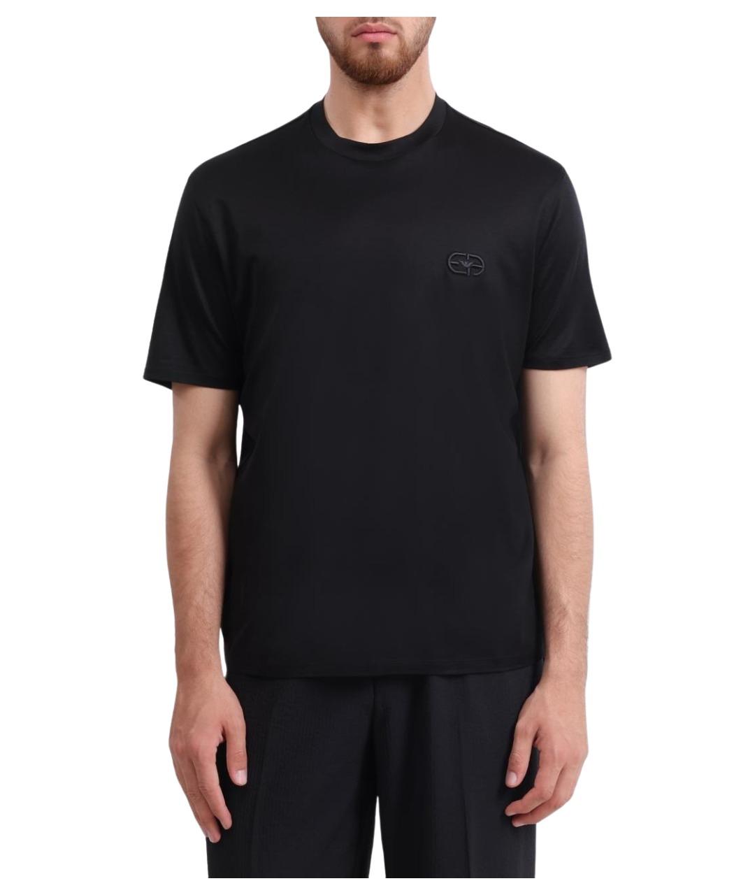 EMPORIO ARMANI Черная футболка, фото 1