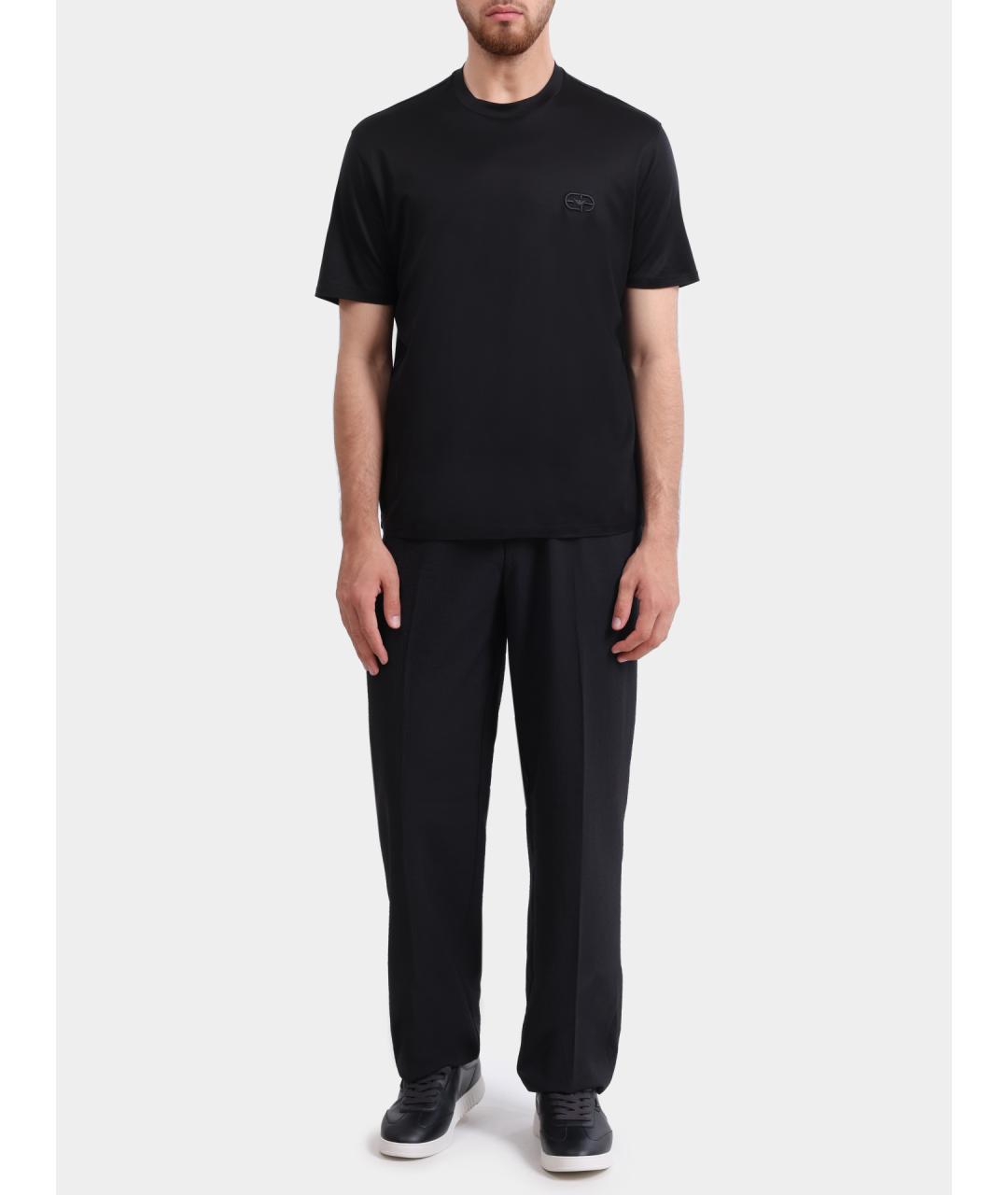 EMPORIO ARMANI Черная футболка, фото 2