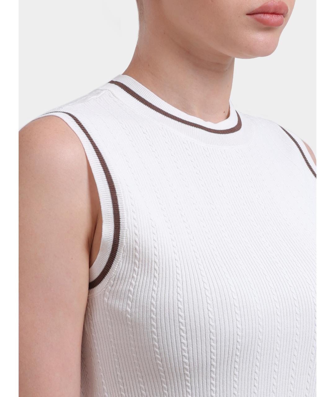 ARMANI EXCHANGE Белая майка, фото 4